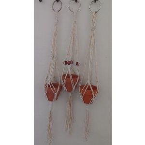 Cute mini mancrame plant hangers!